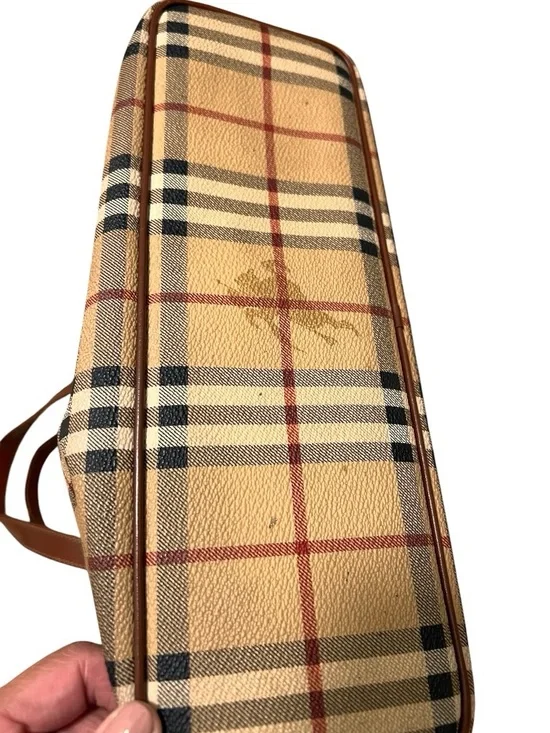 Burberry Novacheck Haymarket Coated Canvas Tote - Picture 3 of 9